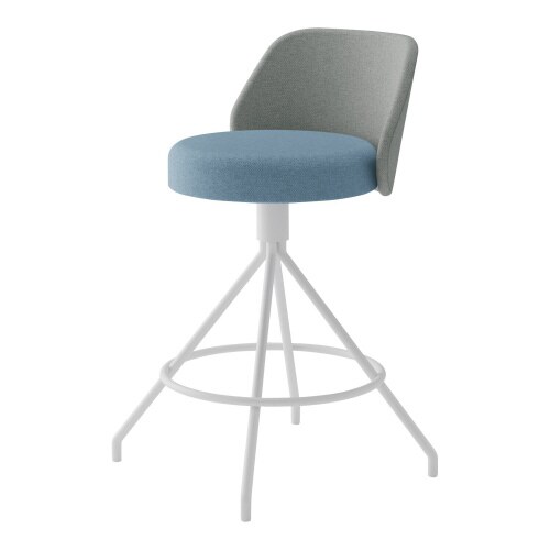 ミドルハイチェア コーデ 固定脚(座回転)張くるみ