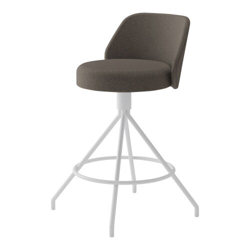 ミドルハイチェア コーデ 固定脚(座回転)張くるみ