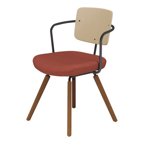 チェア リーテ 木脚 フレームタイプ 背