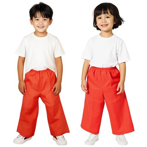 衣装 不織布ズボン 赤