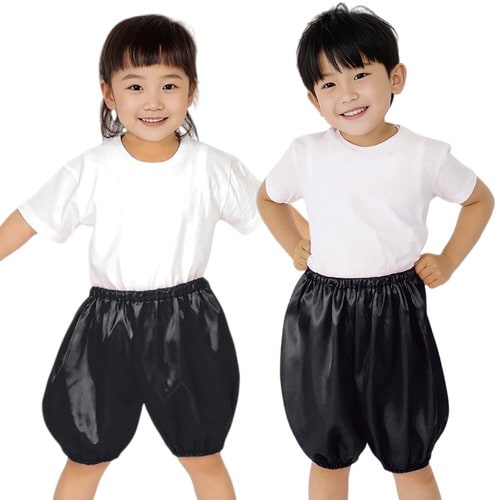 ソフトサテン かぼちゃパンツ Cサイズ 黒