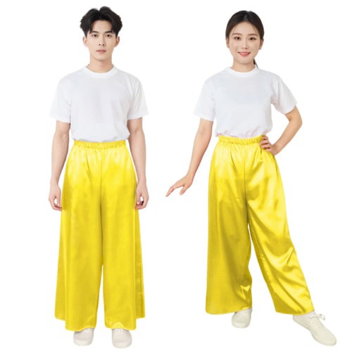 ソフトサテン ズボン LL 黄