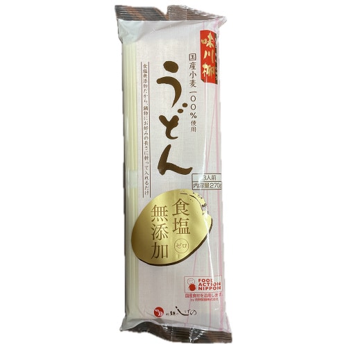 茂野製麺 味川柳うどん食塩無添加 270g×5袋