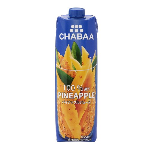 CHABAA100%ジュース パイナップル 6本