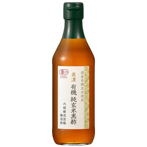内堀醸造 美濃有機純玄米黒酢 360ml×3本