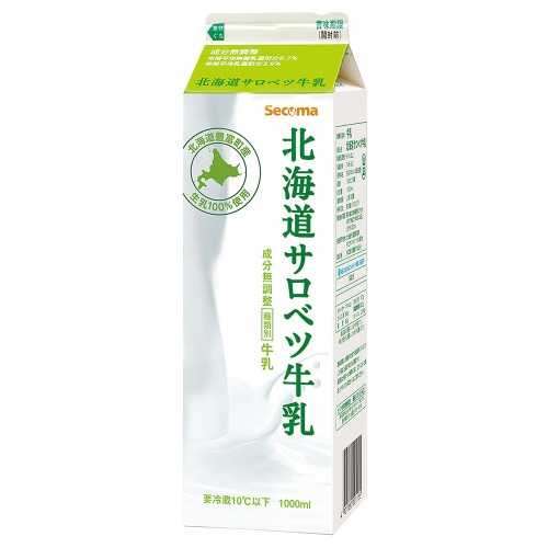 セコマ 北海道サロベツ牛乳 1000ml×12本