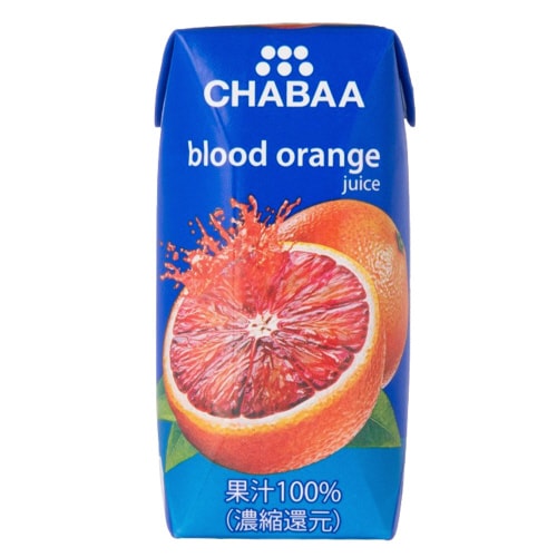 CHABAA100%ジュースブラッドオレンジ36本