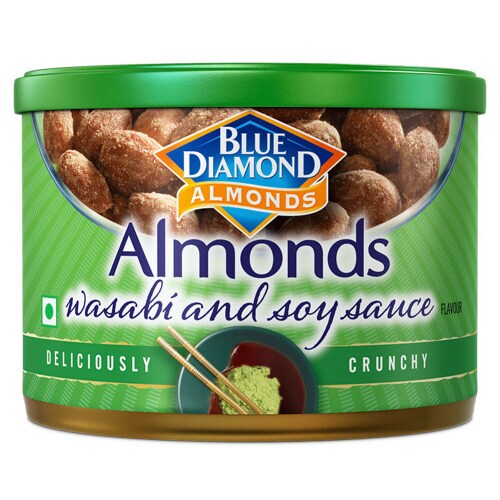 ブルーダイヤモンド わさび醤油味アーモンド 6個