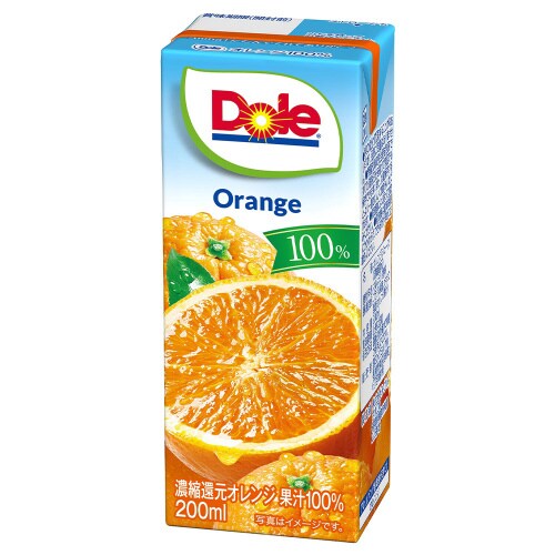 Doleオレンジ100% 200ml×18本