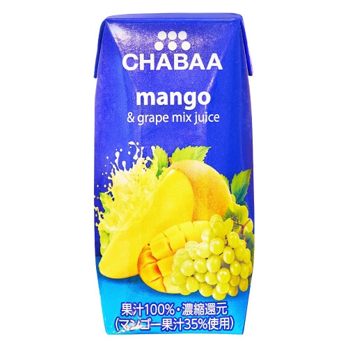 CHABAA100%ミックスジュースマンゴー36本