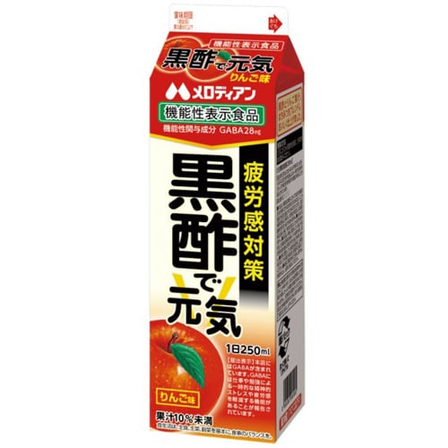 黒酢で元気 りんご味1000ml×6本