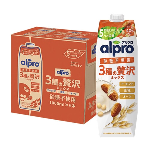 アルプロ 3種の贅沢ミックス 砂糖不使用 12本