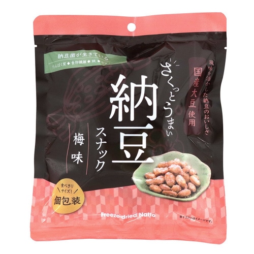 さくっとうまい納豆スナック(梅味) 42g×12袋