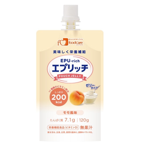 エプリッチパウチゼリー モモ風味 120g×36個