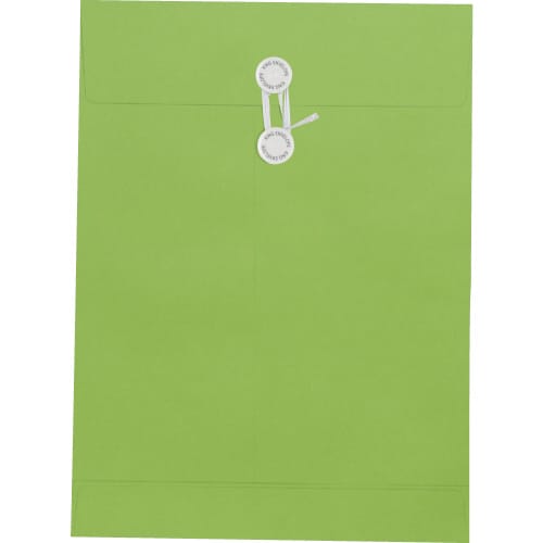 角形2号120gグリーン箱貼ハトメ100枚