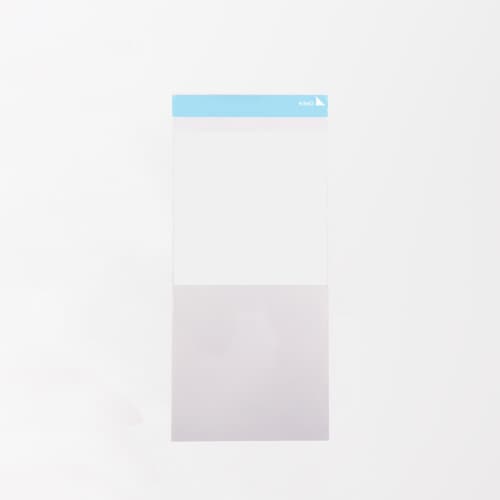 OPP袋長3 50μ白1/2ベタ/透明 2000枚