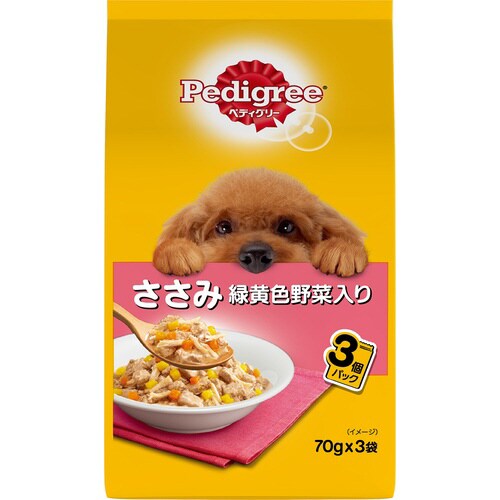 ペディグリー 成犬用 ささみ 緑黄色野菜