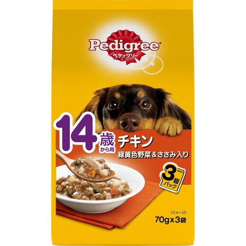 ペディグリー 14歳から用 チキン 緑黄
