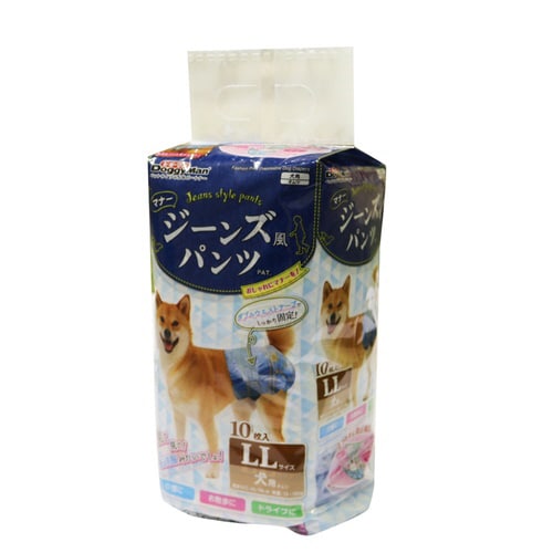 ジーンズ風パンツ LL