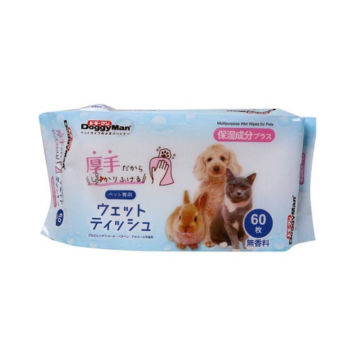 ペット専用ウェットティッシュ 保湿成分プ