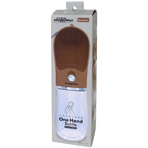 ワンハンドボトル ブラウン