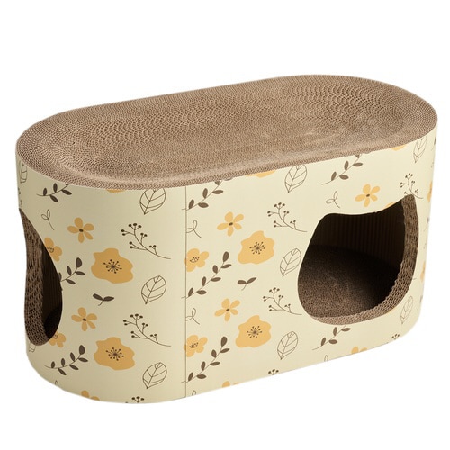 猫のツメトギ かくれんぼ イエローフラワ