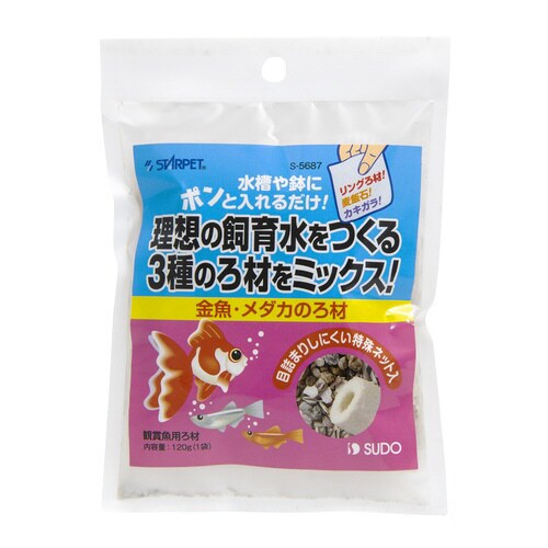 金魚・メダカのろ材×2