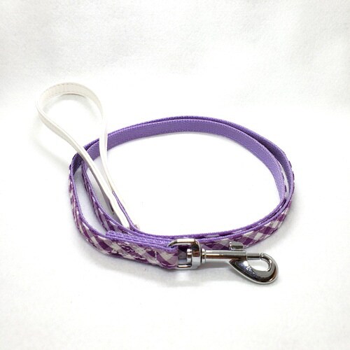 NEWギンガムチェックリードM‐パープル