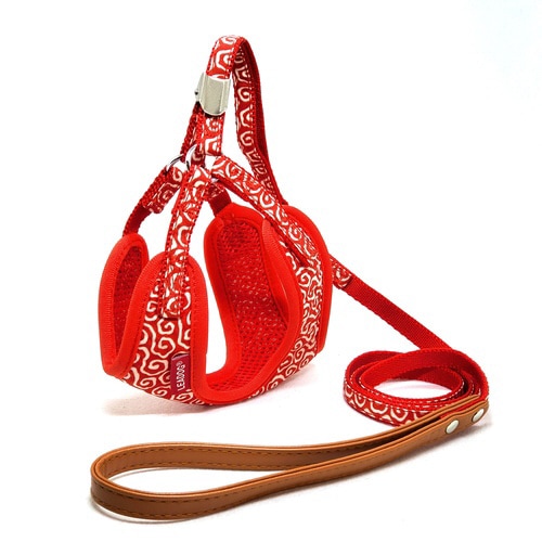 KRCH‐S‐RD 唐草キャットハーネス