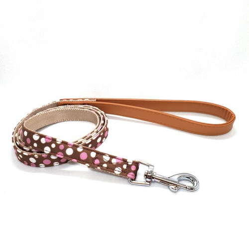 水玉リード ブラウン