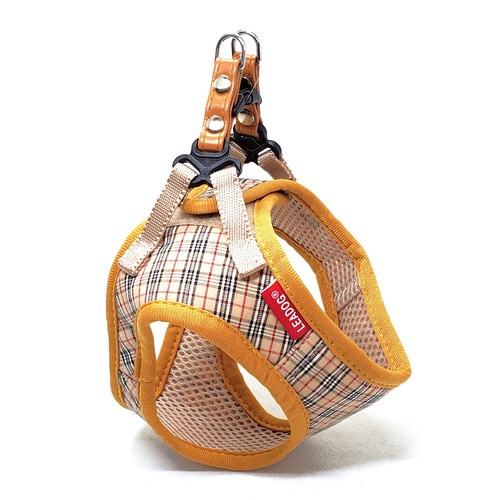 Bチェックソフトハーネス ブラウン