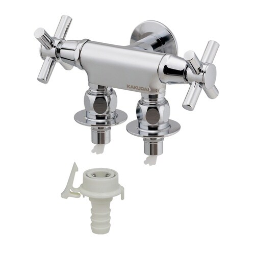 洗濯機用双口水栓