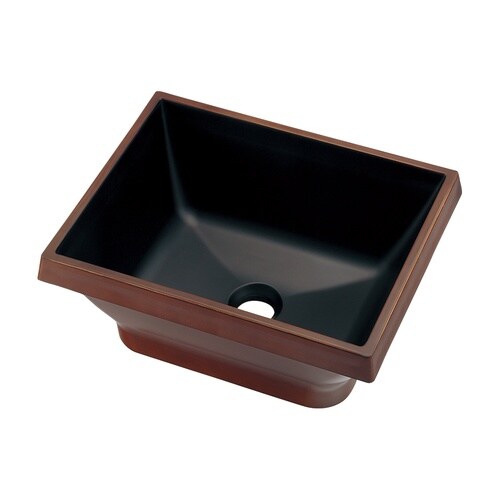 角型手洗器 カカオ