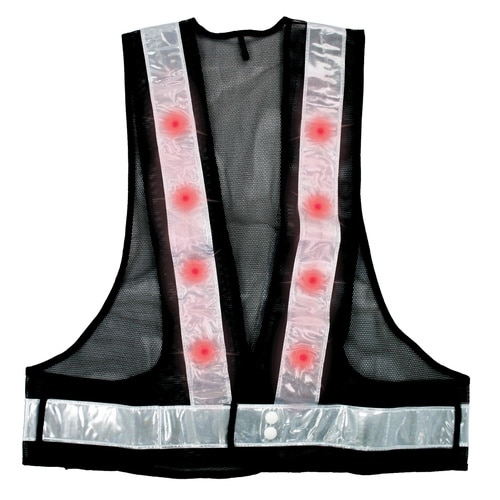 LED 安全反射ベスト 白色