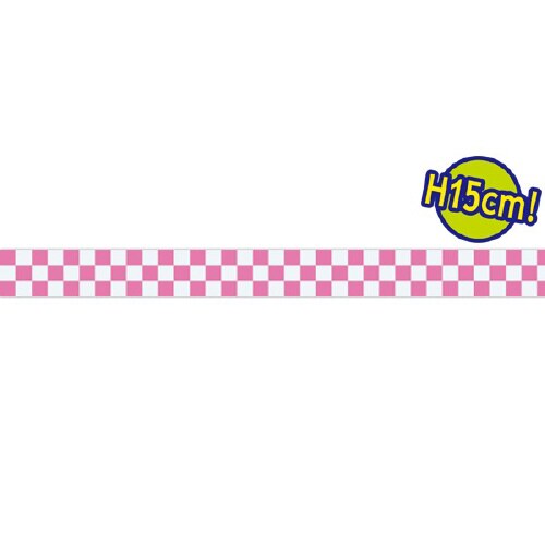 ビニール幕(小) 市松(ピンク)
