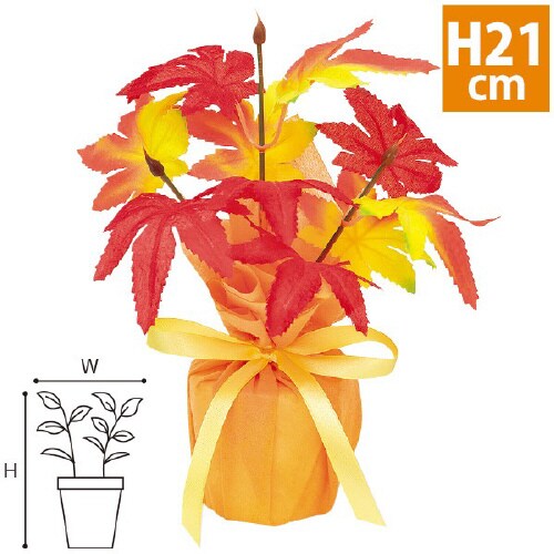 もみじラッピングポット