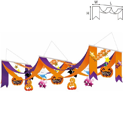 プレゼントハロウィンプリーツ2連ペナント