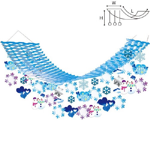 スノーマン親子プリーツハンガー