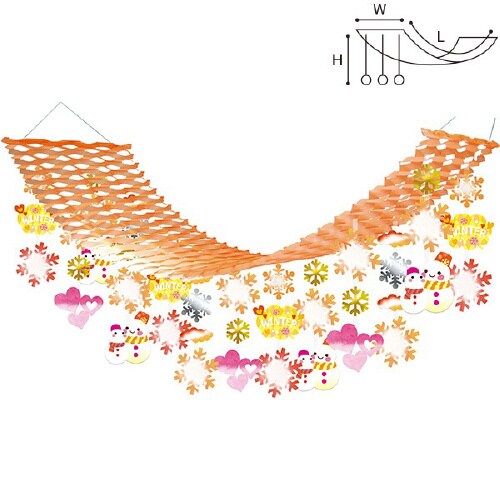 ウォームスノーマン親子プリーツハンガー