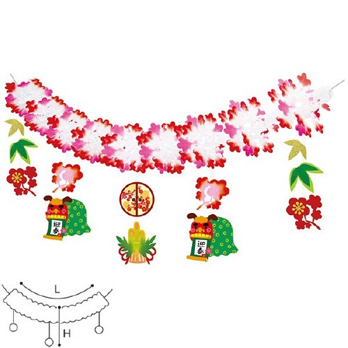 迎春獅子舞ガーランド