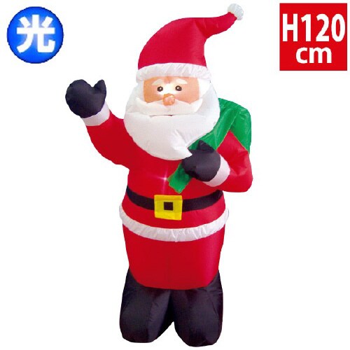エアブロー プレゼントサンタ(高さ:H120cm)