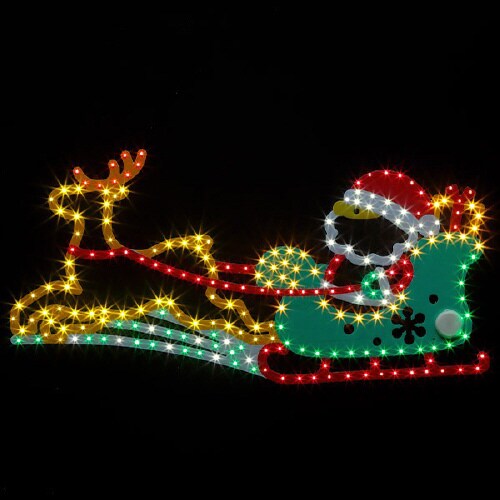 SMDイルミネーション サンタ&トナカイソリ