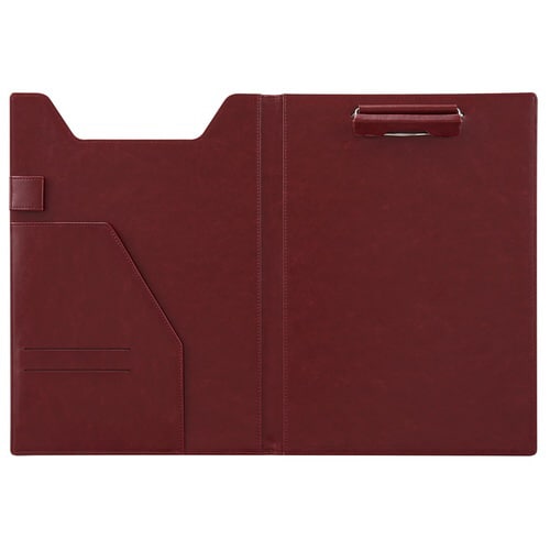 ベルポスト クリップファイル A4 ワインレッド