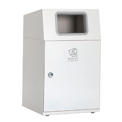 ニートLGオフホワイトもえるゴミ90L角穴灰