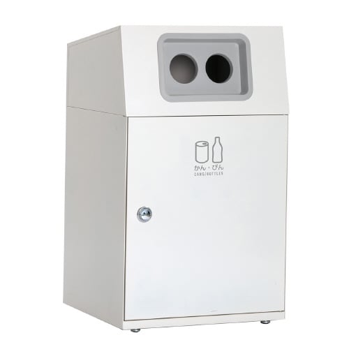 ニートLGオフホワイトかん・びん90L丸穴灰