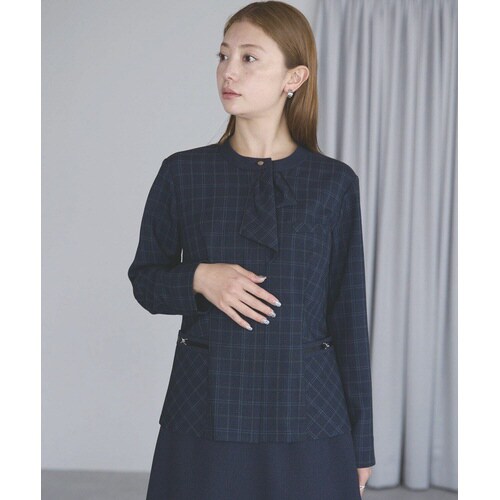 ジャケットAJ0295ネイビー×ライム17号