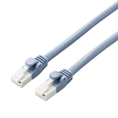 LANケーブル CAT6A 爪折れ防止 7m 青