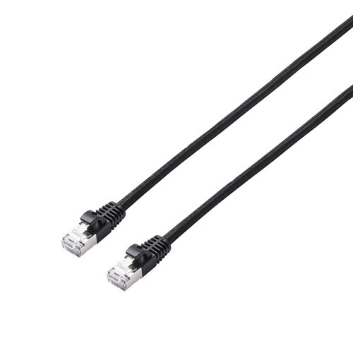 LANケーブル CAT7 2m 爪折れ防止 黒