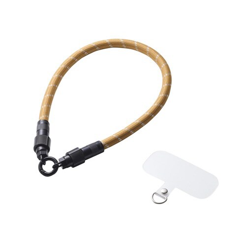 スマホストラップ ケーブル 2in1 ベージュ