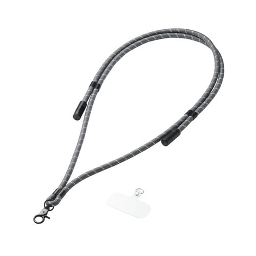 スマホストラップ ケーブル 2in1 ストライプ